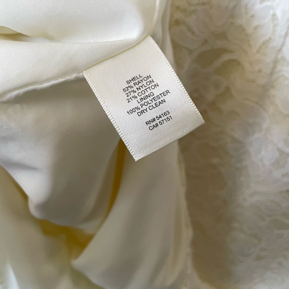 Eliza J Cream Lace Midi Dress, Size 8 - Picture 7 of 11
